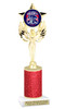 Glitter Patriotic theme trophy for your patriotic pageants, 4th of July events, contests, and more!  Choice of color and trophy height. 