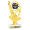 Family reunion trophy. 6" - 8" tall.  Great for your Family Reunion games, contests, activities and more.