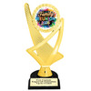 Family reunion trophy. 6" - 8" tall.  Great for your Family Reunion games, contests, activities and more.