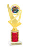 Family reunion trophy.   Great for your Family Reunion games, contests, activities and more.  Choice of color and trophy height. 
