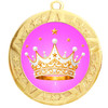 Crown theme medal available in gold, silver or bronze. Great for your Pageants, contests, activities and more