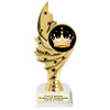 Crown theme trophy.  6" to 8" tall with choice of base. Great for your Pageants, contests, activities and more
