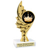 Crown theme trophy.  6" to 8" tall with choice of base. Great for your Pageants, contests, activities and more