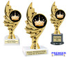 Crown theme trophy.  6" to 8" tall with choice of base. Great for your Pageants, contests, activities and more