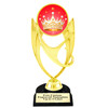 Crown theme trophy.  6" to 8" tall with choice of base. Great for your Pageants, contests, activities and more