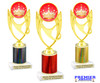 Crown theme trophy.   Great for your Pageants, contests, activities and more  Choice of color and trophy height. 