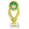 Crown theme trophy.  6" to 8" tall with choice of base. Great for your Pageants, contests, activities and more