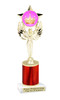 Crown theme trophy.   Great for your Pageants, contests, activities and more  Choice of color and trophy height. 