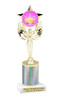 Crown theme trophy.   Great for your Pageants, contests, activities and more  Choice of color and trophy height. 