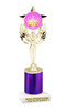 Crown theme trophy.   Great for your Pageants, contests, activities and more  Choice of color and trophy height. 