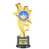 Crown theme trophy.  6" to 8" tall with choice of base. Great for your Pageants, contests, activities and more