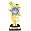 Crown theme trophy.  6" to 8" tall with choice of base. Great for your Pageants, contests, activities and more