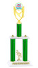Beach theme trophy for your pageants, contests and events.  Numerous trophy heights available.  Choice of column color .  Trophy heights starts at 14" tall.