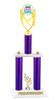 Beach theme trophy for your pageants, contests and events.  Numerous trophy heights available.  Choice of column color .  Trophy heights starts at 14" tall.