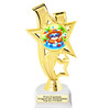 Summer theme trophy.  6" to 8" tall with choice of base. Great for your Pageants, contests, activities and more