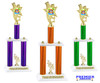 Summer theme trophy for your pageants, contests and events.  Numerous trophy heights available.  Choice of column color .  Trophy heights starts at 14" tall.
