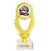 Summer theme trophy.  6" to 8" tall with choice of base. Great for your Pageants, contests, activities and more