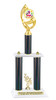 Summer theme trophy for your pageants, contests and events.  Numerous trophy heights available.  Choice of column color .  Trophy heights starts at 14" tall.