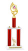 Summer theme trophy for your pageants, contests and events.  Numerous trophy heights available.  Choice of column color .  Trophy heights starts at 14" tall.