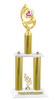 Summer theme trophy for your pageants, contests and events.  Numerous trophy heights available.  Choice of column color .  Trophy heights starts at 14" tall.
