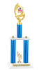Summer theme trophy for your pageants, contests and events.  Numerous trophy heights available.  Choice of column color .  Trophy heights starts at 14" tall.