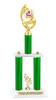 Summer theme trophy for your pageants, contests and events.  Numerous trophy heights available.  Choice of column color .  Trophy heights starts at 14" tall.