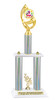 Summer theme trophy for your pageants, contests and events.  Numerous trophy heights available.  Choice of column color .  Trophy heights starts at 14" tall.