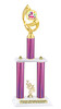 Summer theme trophy for your pageants, contests and events.  Numerous trophy heights available.  Choice of column color .  Trophy heights starts at 14" tall.