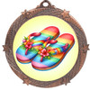 Flip Flop theme medal available in gold, silver or bronze. Great for your Pageants, contests, activities and more