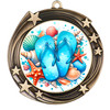 Flip Flop theme medal available in gold, silver or bronze. Great for your Pageants, contests, activities and more