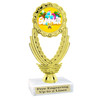 Summer theme trophy.  6" to 8" tall with choice of base. Great for your Pageants, contests, activities and more
