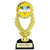 Summer theme trophy.  6" to 8" tall with choice of base. Great for your Pageants, contests, activities and more