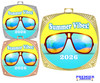 Summer theme medal available in gold, silver or bronze. Great for your Pageants, contests, activities and more
