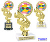 Summer theme trophy.  6" to 8" tall with choice of base. Great for your Pageants, contests, activities and more