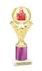 BBQ theme trophy with choice of color. Great for your cookouts, grilling contests, eating contests or your favorite chef. 