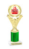 BBQ theme trophy with choice of color. Great for your cookouts, grilling contests, eating contests or your favorite chef. 