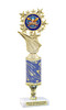 Patriotic trophy that will be great for any patriotic event, pageant and more.  Select base and trophy height.  Height starts at 12" tall 