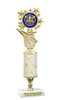 Patriotic trophy that will be great for any patriotic event, pageant and more.  Select base and trophy height.  Height starts at 12" tall 