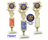 Patriotic trophy that will be great for any patriotic event, pageant and more.  Select base and trophy height.  Height starts at 12" tall 