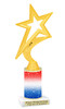 Patriotic trophy that will be great for any patriotic event, pageant and more.  Select base figure and trophy height.  