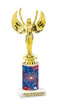 Patriotic trophy that will be great for any patriotic event, pageant and more.  Select base figure and trophy height.  
