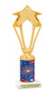 Patriotic trophy that will be great for any patriotic event, pageant and more.  Select base figure and trophy height.  