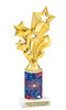 Patriotic trophy that will be great for any patriotic event, pageant and more.  Select base figure and trophy height.  