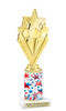 Patriotic trophy that will be great for any patriotic event, pageant and more.  Select base figure and trophy height.  