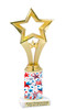Patriotic trophy that will be great for any patriotic event, pageant and more.  Select base figure and trophy height.  