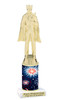 Patriotic trophy that will be great for any patriotic event, pageant and more.  Select base figure and trophy height.  