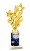 Patriotic trophy that will be great for any patriotic event, pageant and more.  Select base figure and trophy height.  