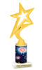 Patriotic trophy that will be great for any patriotic event, pageant and more.  Select base figure and trophy height.  
