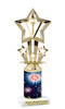 Patriotic trophy that will be great for any patriotic event, pageant and more.  Select base figure and trophy height.  