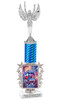Patriotic theme trophy.  Great trophy for all of your patriotic themed events!  Height starts at 14" tall